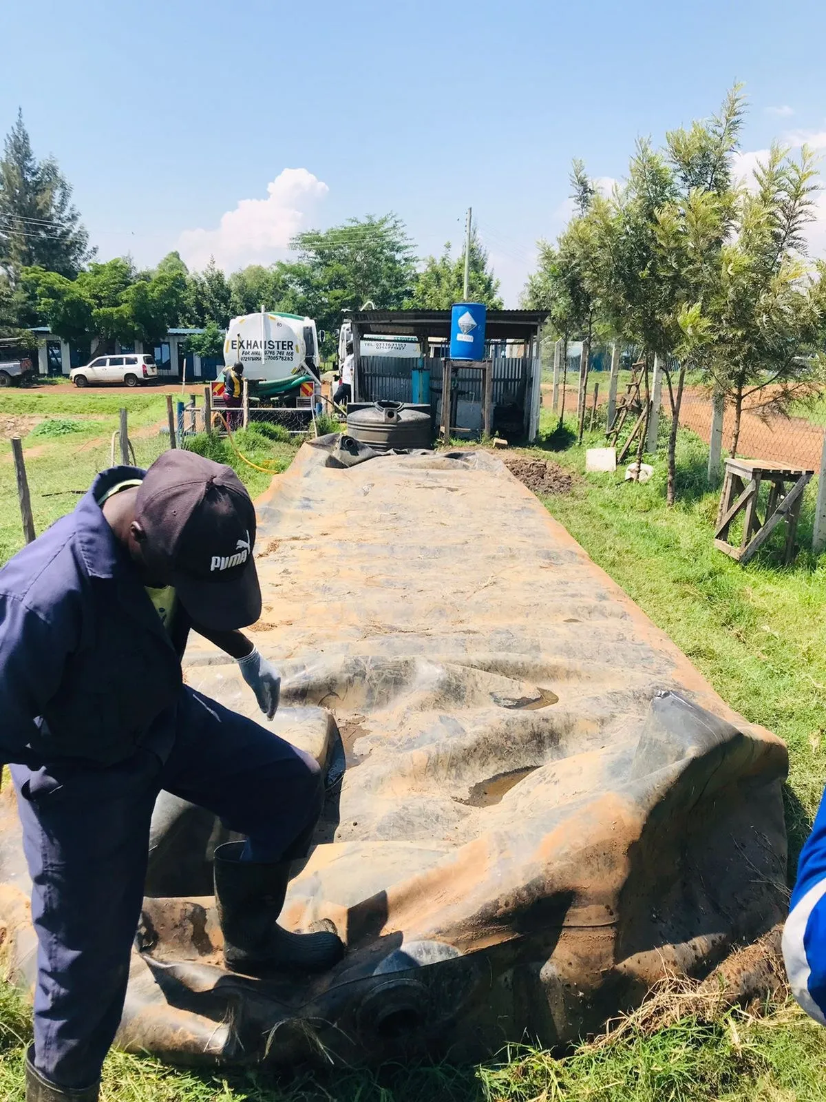 DungBeetle digester laid out during field installation