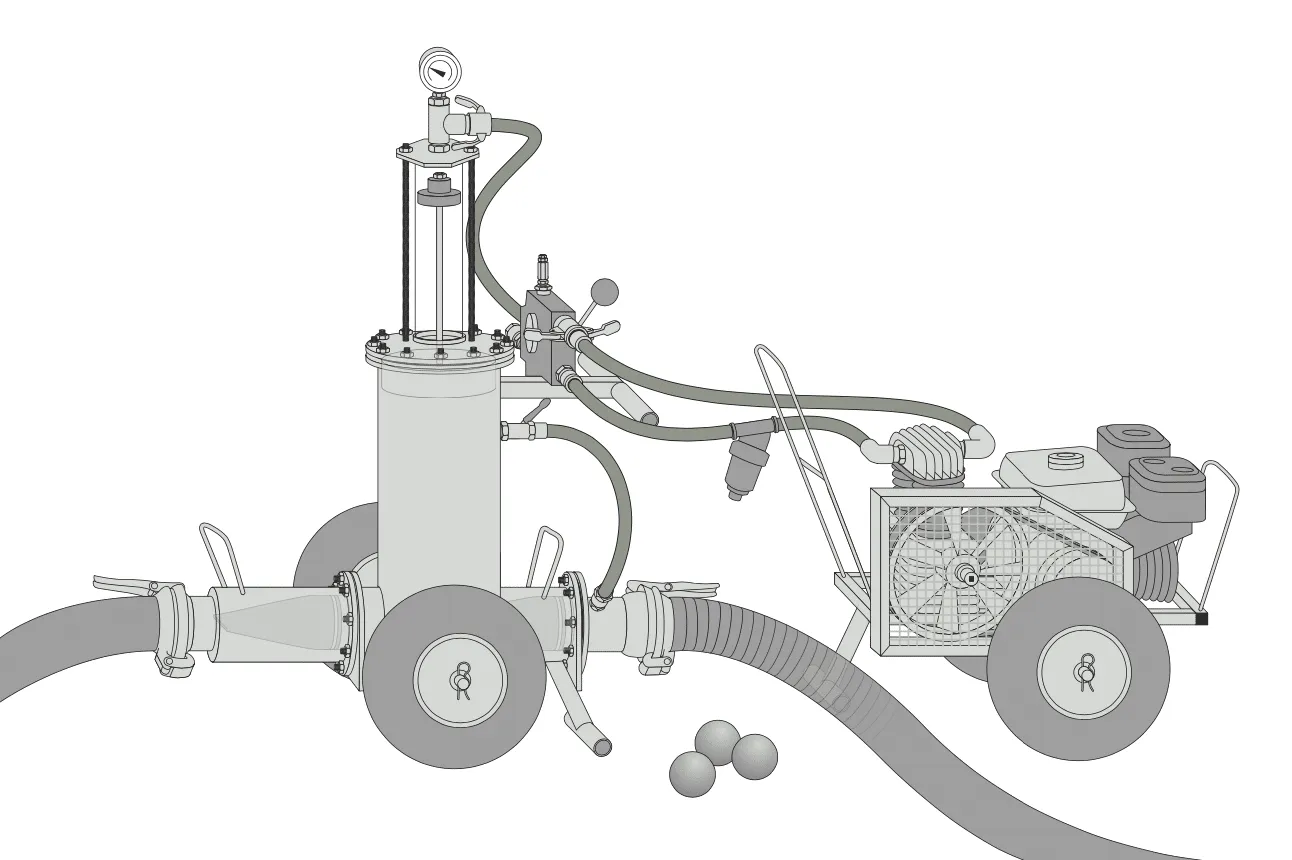 Technical sketch of the PuPu Pump assembly